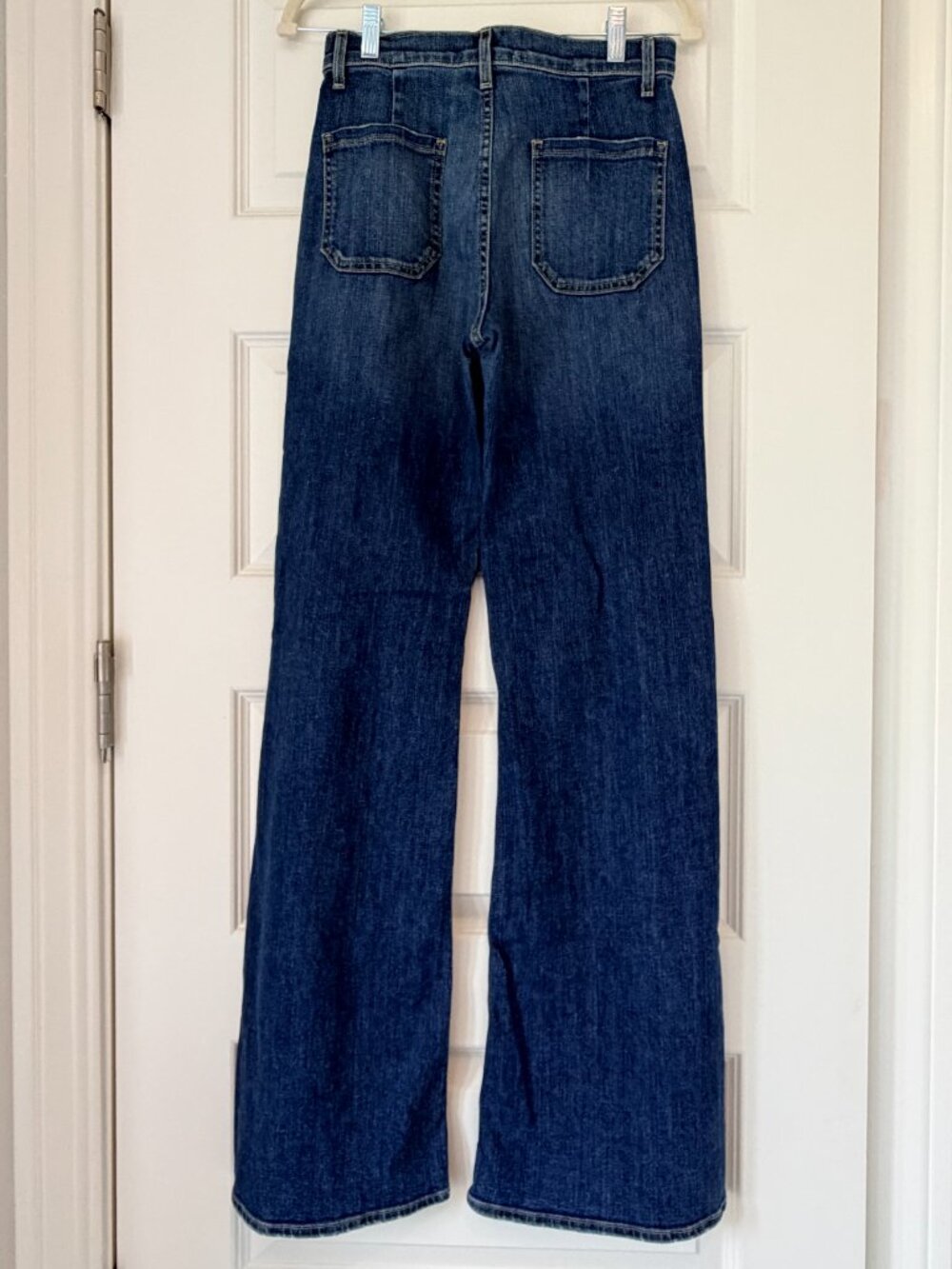 Nili Lotan Florence Flared Denim Jeans in Classic Wash, Size 26, Like New - Picture 7 of 9